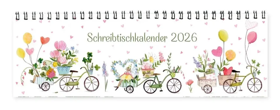 Tischkalender Auf ins Glück 2026 | Blüten | Silke Leffler | Deutsch | Kalender - Bild 1 von 1