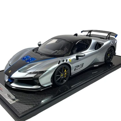 Modellino Auto BBR Models 1/12 Ferrari SF90XX Spider Grigio Titanio LTD - Immagine 1 di 4