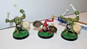 VTG Citadel Games Workshop Blood Bowl Goblin & ORC BAND LOT OF 3 Metal, DRUMMER - Picture 1 of 4