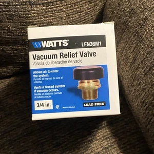 Watts - 3/4 in. Lead Free Brass Vacuum Relief Valve - LFN36M1 - Picture 1 of 1