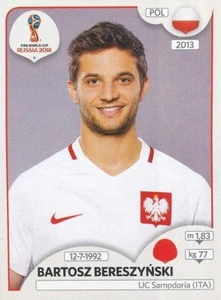 600 BARTOSZ BERESZYNSKI POLAND UC.SAMPDORIA STICKER WORLD CUP RUSSIA 2018 PANINI - Imagen 1 de 1