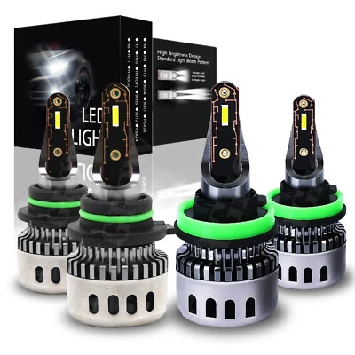 Combo de bombillas de haz alto y bajo kit de faros LED 6000K para Cadillac SRX 2010-2016 Foto 1 de 4