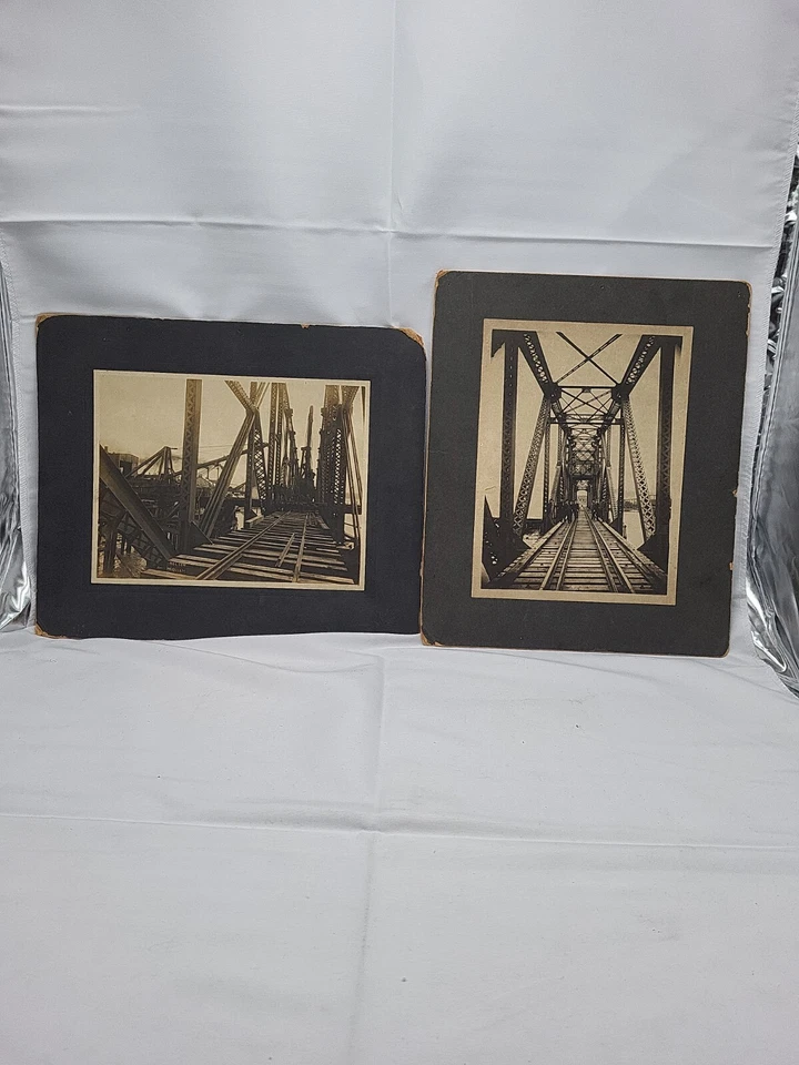 Hoquiam Washington NELSON Railroad Bridge Levi Strauss overalls Photos crew TZ - Image 1 of 4