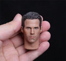 1:6 Scale Ryan Reynolds Man Head Carved Model F 12" Hot Toys Body Action Figures