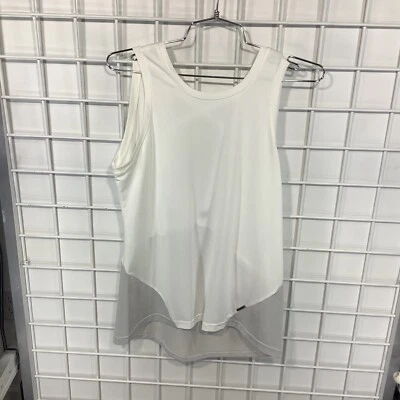 Tanque feminino Pearl Izumi ciclismo caminhada branco médio $50 - Imagem 1 de 4