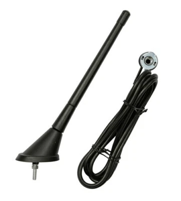 ANTENNA PER AUTO UNIVERSALE DA TETTO 18CM FISSA SPORT TUNING RADIO CAR NERA NEW - Immagine 1 di 2