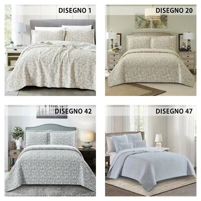 Trapunta matrimoniale primaverile estiva tessuto jacquard elegante mod. MIA - Immagine 1 di 2
