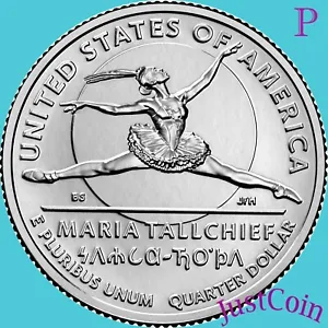2023-P MARIA TALLCHIEF AMERICAN WOMAN UNCIRCULATED QUARTER - Picture 1 of 2