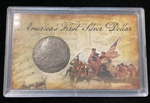 America’s First Silver Dollar Portrait Dollar Silver 8 Reales FREE SHIPPING - Picture 1 of 2