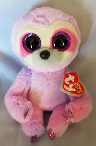 DREAMY the Lavender Sloth - TY Beanie Boos 6" (Ojos brillantes) ETIQUETAS NUEVAS Y COMO NUEVAS - Imagen 1 de 1