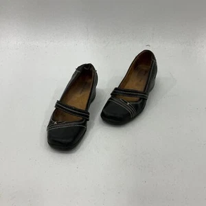 Naturalizer Womens Mary Janes Shoes Leather Square Toe Slip-On Black Size 8M - Picture 1 of 5