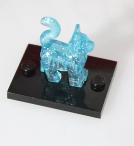 Lego New Glitter Trans-Light Blue Cat Standing Animal Piece D689 - Picture 1 of 4