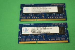2 X Nanya 4gb Laptop Memory RAM Pc3l-12800s - Picture 1 of 3