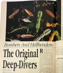 Bomber and Hellbenders Fishing Lures Article Bassmaster Magazine Feb.1991 - Imagen 1 de 3
