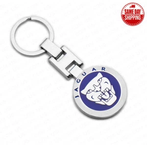 3D Blue Jaguar Logo Sport  Alloy Car Home Key Keychain Ring Decoration Gift SVR - Picture 1 of 4