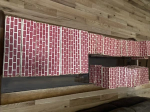 Vintage Childs Cardboard Brick Play Lot of 42 (3) Sizes 12", 6", 3" - Picture 1 of 17
