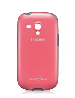 Samsung Custodia ORIGINALE Protective cover + per Galaxy S3 mini GT-I8190 Rosa - Immagine 1 di 4