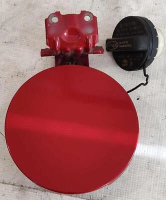 2012 TOYOTA PRIUS (VIN DU) RED FUEL TANK DOOR USED OEM - Image 1 of 4