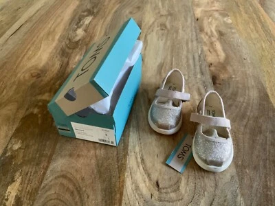 Toms - Tiny Mary Jane Flats 香槟虹彩珠光 - 尺寸(5 码) — 第 1/3 张图片