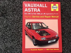 Haynes Bedienungsanleitung Vauxhall (Opel) Astra Okt1991-Feb1998 (J-R Reg) Benzin - Bild 1 von 6