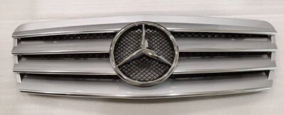 1997 1998 1999 2000 01 02 03 for Mercedes CLK320 CLK430 W208 Sport Grille Silver - Image 1 of 4