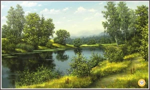 River in the Forest 157 Chart Counted Cross Stitch Pattern Needlework - Picture 1 of 5
