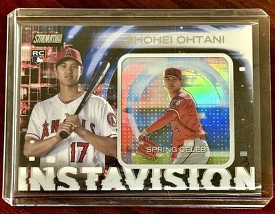 2018 TOPPS STADIUM CLUB INSTAVISION SHOHEI OHTANI RC ROOKIE DODGERS ANGELS RARE! - Image 1 of 2