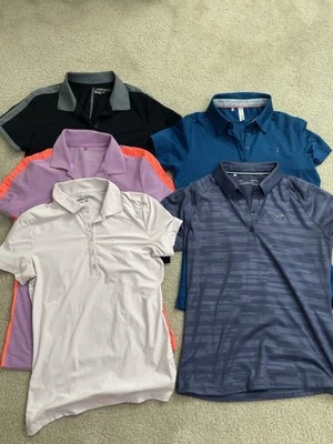 Lot Of 5 - Women’s Nike Dri-fit & Under Armour Golf Polo Shirts| Small/XS - Image 1 of 3