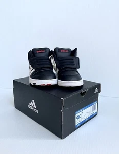 Adidas H01064 Niños Negro Aros Mediados 2.0 Tenis Zapatos Talla 9K ¡Nuevo En Caja!! - Imagen 1 de 2