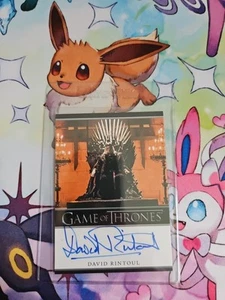 2024 Game Of Thrones David Rintoul Autograph Blue - Picture 1 of 2