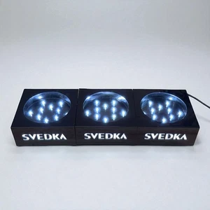 SVEDKA Vodka Lighted Liquor Bottle Glorifier Set Bar Decor 1 To 3 Bottles Black - Picture 1 of 7