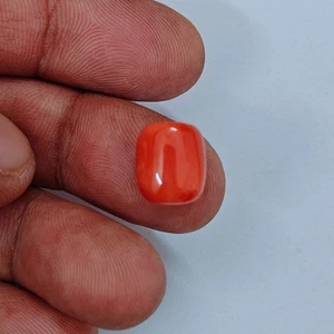 Cabujón de coral rosa vintage piedras preciosas sueltas mediterráneo 100 % natural Italia - Imagen 1 de 15