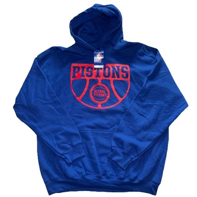 NBA Detroit Pistons NBA Sudadera con Capucha Azul Para Hombre Talla XL Logo Grande Delantero Foto 1 de 4