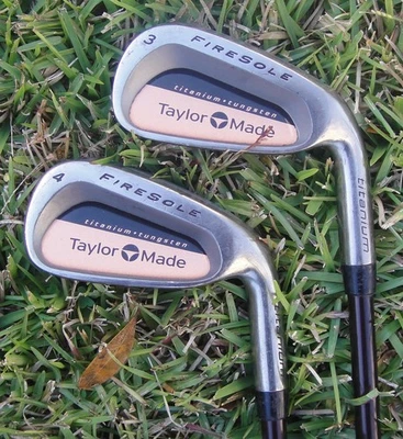 TAYLORMADE FIRESOLE 3 AND 4 IRON WITH R-80 REGULAR FLEX GRAPHITE BUBBLE SHAFTS - Image 1 of 4