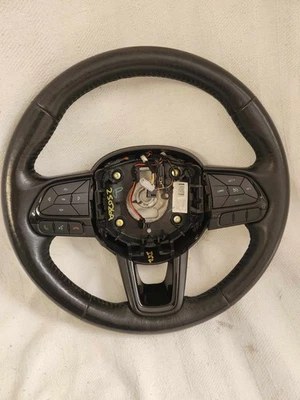 2015-2022 Jeep Renegade black leather black stitching steering wheel; heated — 第 1/4 张图片
