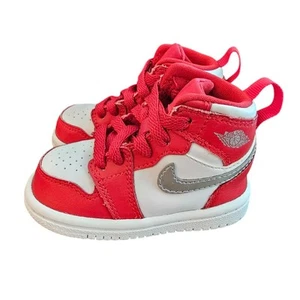 Nike Air Jordan 1 Retro Varsity Red CU0450-061 Td Toddler Baby Boy Size 4C - Picture 1 of 6
