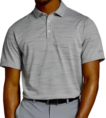 Walter Hagen 男式 Perfect 11 Striation Pique 高尔夫 Polo 衫白色/灰色 XL $70 — 第 1/4 张图片