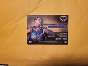 ✨✨ 2006 TOPPS SUPERMAN RETURNS BRIEFS COSTUME RELIC MOVIE MEMORABILIA PATCH CARD - Picture 1 of 2
