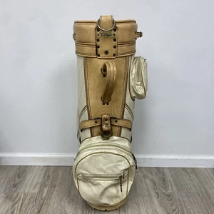 Vintage Titeist 6-Way Cart Golf Bag - Beige - - Picture 1 of 11