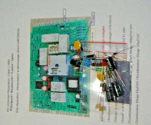 Kit Carte L1880 Whirlpool / Bauknecht / Laden LNK305GN condensateurs inclus - Imagen 1 de 6