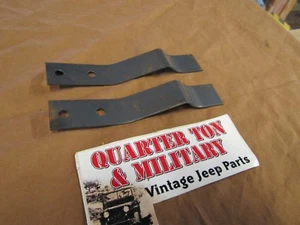 Rear seat spring clip pair NEW US Made Fits Willys Jeep MB GPW M38 M38A1 - Foto 1 di 2