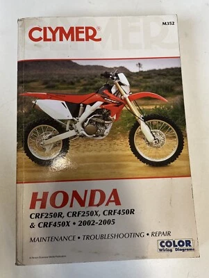 CLYMER CRF 250R & 250X Crf 450X 02-05 MOTOCROSS OWNERS MANUAL #47 - Image 1 of 4