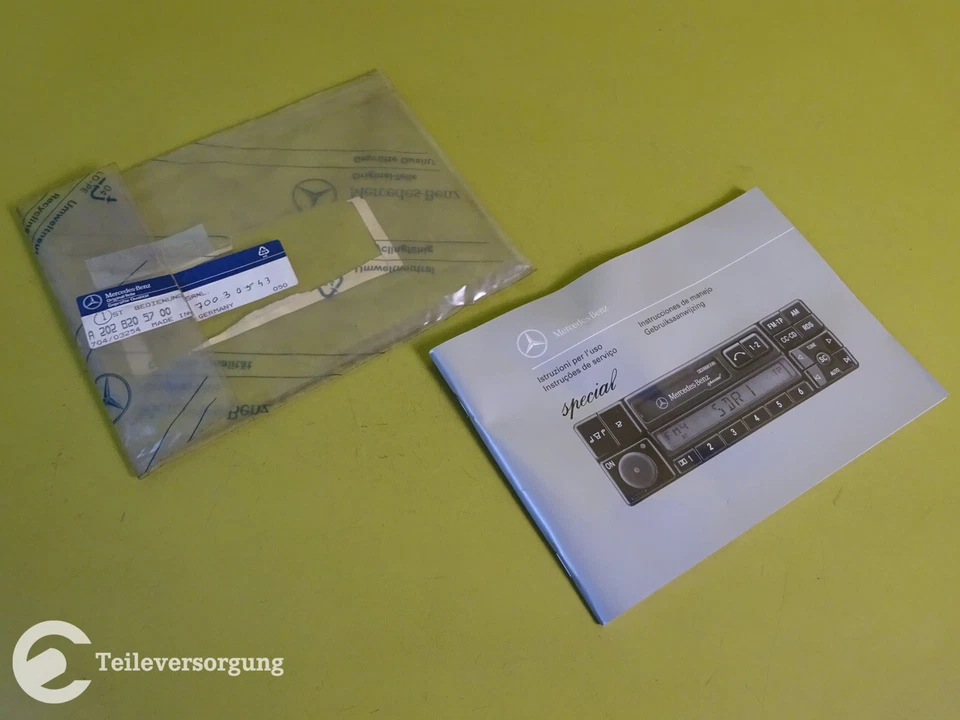 Bedienungsanleitung, Radio MB Special, W124 W140 W202 W210, "IT/ES/PT/NL", NEU - Bild 1 von 4