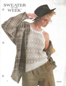 Yarn Knit Sweater PATTERN Sweater Of The Week - Picture 1 of 1
