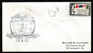 1966 USS SUBMARINE BASHAW SS241 - NAVAL COVER - Picture 1 of 2