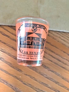 SHOT GLASS 2-1/4" SOUTHFORK RANCH DALLAS TEXAS 1985 - Picture 1 of 3