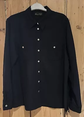 BHS Black Blouse Size 16 Petite - Image 1 of 4