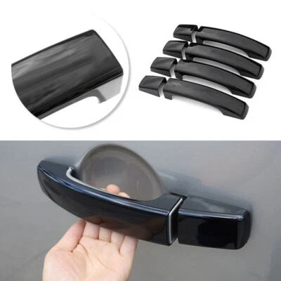 4x Tapicería de manija de puerta negra brillante para Land Rover Range Rover Sport 2010-2013 Foto 1 de 4