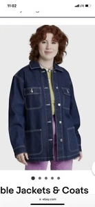 Chaqueta de mezclilla para mujer Wild Fable XL lavado oscuro bolsillos de mezclilla nueva con etiquetas - Imagen 1 de 12