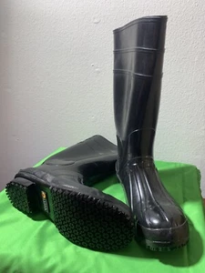Black Keuka Suregrip Boots Size 10 M NIB steel toe - Picture 1 of 8